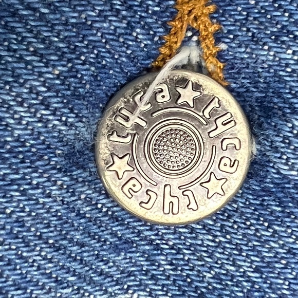 ↪️(relisted!)VINTAGE•RARE•own your! |•CURVES•| A of M Oversized Denim Jean Jacke - Picture 6 of 16